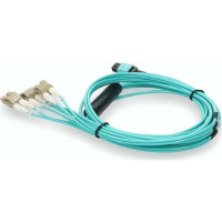 Addon ADD-MPO-4LC5M5OM4-3MBO 5M MPO/UPC TO 4XLC DUPLEX (8XLC)/UPC AQUA OM4 OFNR (RISER-RATED) 8-STRAND FIBER
