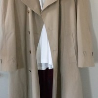 Thick Double Breasted Raincoat Trench Coat / Overcoat for Men Khaki 2XL