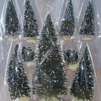 Winter Decor Scenery  for Model Trains  - Trees 9 piece set