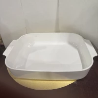 CorningWare A-21-B-N  White Casserole Baking Dish with Handles