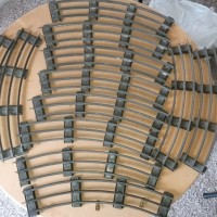 Lionel  12 Sections of Standard Gauge  Vintage Tracks 4-Tie 3 rail Pieces 2.25 inch