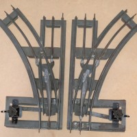 Lionel  Standard Gauge Vintage  Track Switches Right & Left Switches for 3 rail  2.25 inch tracks