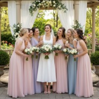 Simple White Wedding Dress - Rehearsal Dress