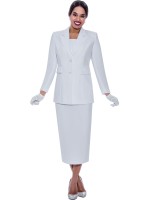Ben Marc Burgundy Church Dress Classic Two-Piece Women's Skirt Suit with Blazer and Midi Skirt Set.
