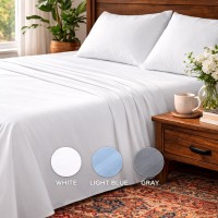 Modern Egyptian 4 Pc Bed Sheet Set Deep Pocket Soft Microfiber Wrinkle Free Cooling Sheets