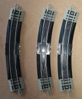 Bachmann N4802A E-Z Track HO Scale 18" Radius Curved Terminal Rerailers. 
