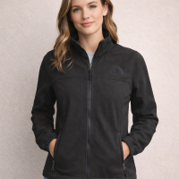 The North Face Womens Jacket XS Full Zip Black Fleece Lined Pockets