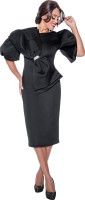 Nubiano Women’s Plus Size Black Church Dress Stylish Modest Fit|Perfect for Church Services