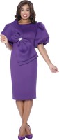 Nubiano Women’s Plus Size Purple Church Dress Stylish Modest Fit|Perfect for Church Services