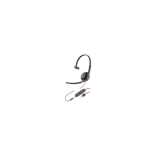 209744-101 POLY BLACKWIRE 3210 USB-A HS MONAURAL CORDED USB-A HEADSET thumbnail