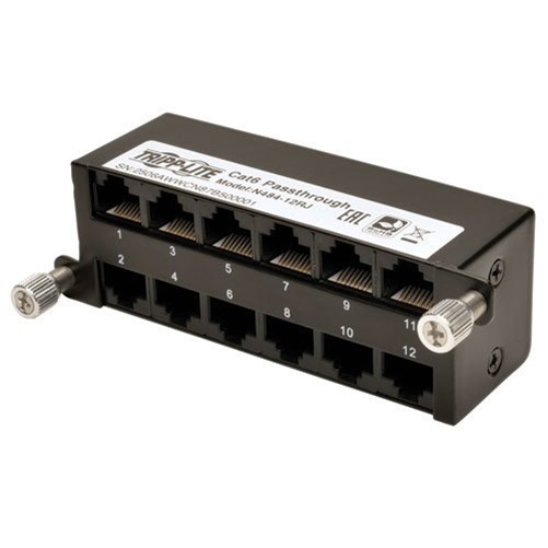 N484-12RJ HIGH DENSITY CAT5E / CAT6 PASS-THROUGH CASSETTE 12 RJ45 thumbnail