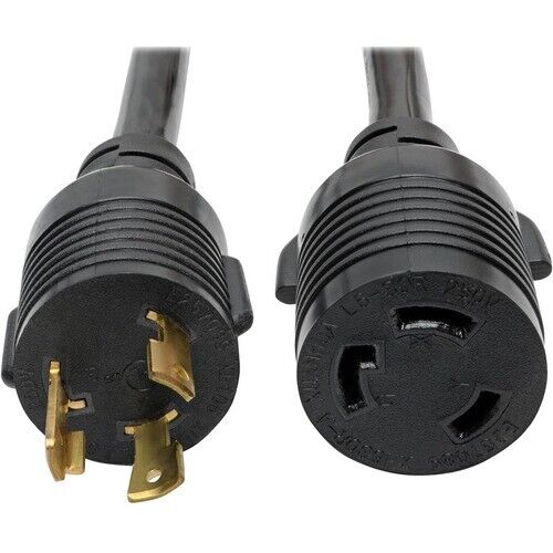 P041-014 14FT HEAVY-DUTY 30A 10 AWG L6-30P TO L6-30R PWR EXTENSION CORD thumbnail