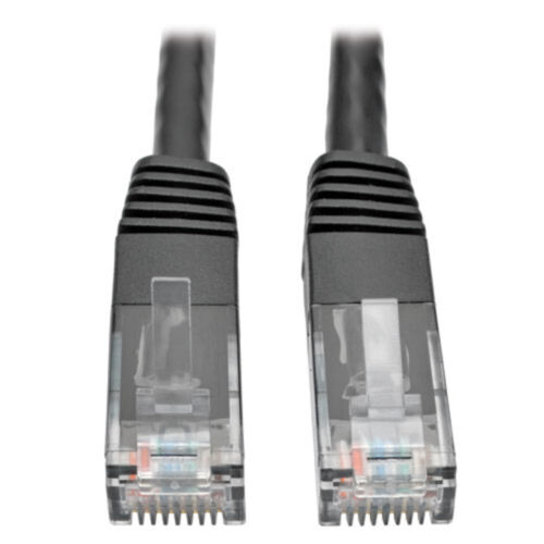 N200-020-BK 20FT CAT6 PATCH CABLE M/M BLACK GIGABIT MOLDED UTP PVC RJ45 550MHZ thumbnail