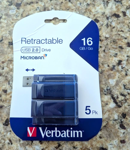 99810 5PK 16GB USB FLASH DRIVE BLUE thumbnail