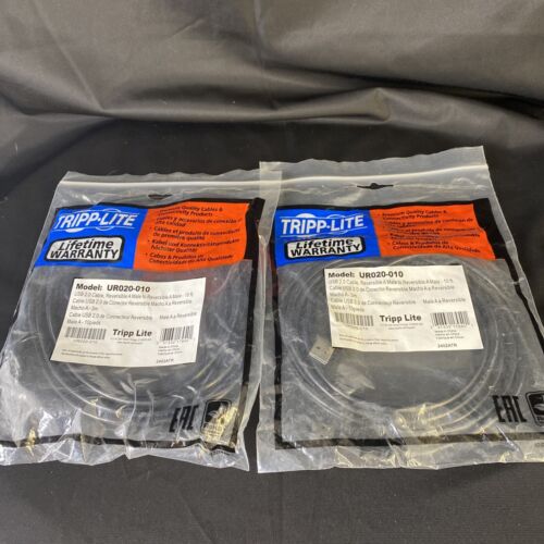 UR020-003-RA 3FT REVERSIBLE USB CABLE M/M USB 2.0 RIGHT/LEFT ANGLE A/A thumbnail