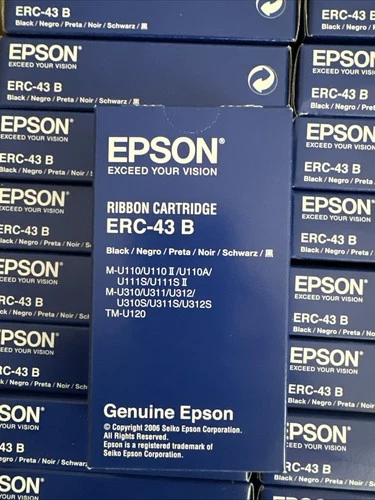ERC-43B INK RIBBON BLACK M-U110/310/20 TM-H2000 thumbnail