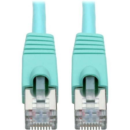 N262-020-AQ 20FT CAT6A PATCH CABLE SNAGLESS SHIELDED STP 10G POE AQUA M/M thumbnail