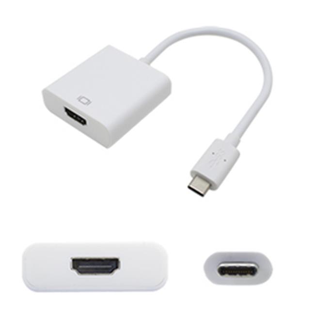 USBC2HDMIW 8IN USB 3.1 C TO HDMI M/F ADAP CABLE WHITE thumbnail
