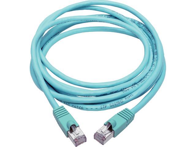 N262-015-AQ 15FT CAT6A AQUA SNAGLESS SHIELDED POE 10G STP M/M thumbnail