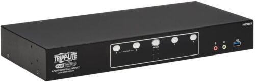 B002-H2AC4-N4 SECURE KVM SWITCH 4-PORT DUAL HEAD HDMI TO HDMI 4K NIAP PP4.0 thumbnail