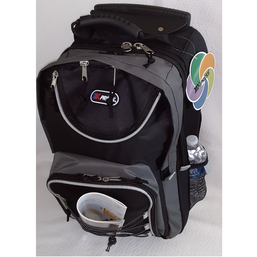 Rolling Backpack Carry-On Bag Duffle Bag Tote Bag Overnight Bag with Wheels - Black