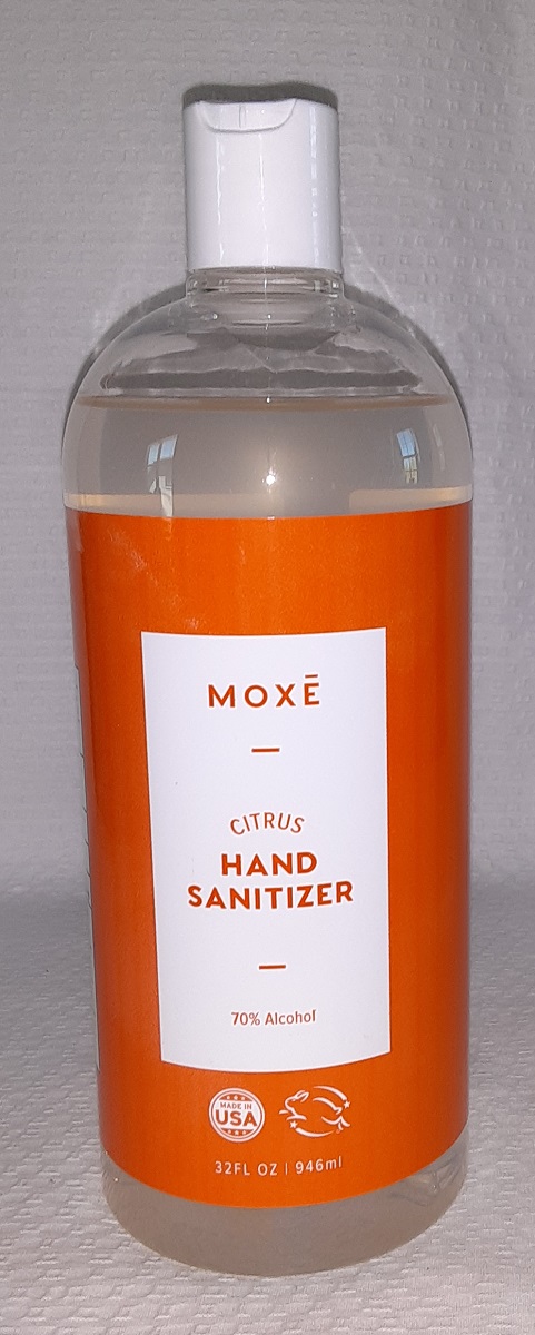 Moxe Citrus Hand Sanitizer 32oz - 70% Alcohol with Aloe & Moisturizers