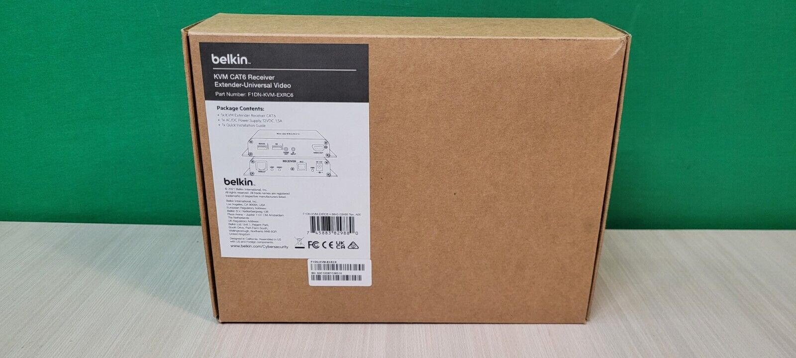 F1DN-KVM-EXRC6 EXTENDER RECEIVER COPPER CAT6-UNIVERSAL VIDEO 4K 60HZ 4X2X0 thumbnail