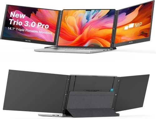 101-1004P06 MOBILE PIXELS TRIO 3 PRO 14IN 2K QHD DUAL LCD PORTABLE MONITORS/ thumbnail
