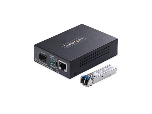 Startech MCM1110SMLC20 GIGABIT SM LC MEDIA CONVERTER 20 KM (12.4 MI) 10/100/1000 MBPS thumbnail