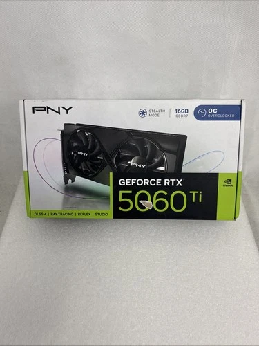 VCG5060T16DFXPB1-O PNY GeForce RTX 5060 Ti 16GB Overclocked Dual Fan GPU SKU PNY-506TOC thumbnail