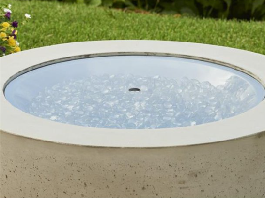 Outdoor Burner Cover Round Tempered Glass Burner Cover 12-R-GGC thumbnail
