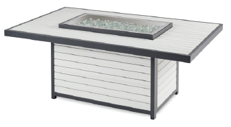 Outdoor Fire Pit Table Outdoor Greatroom White Brooks Rectangular/Linear thumbnail
