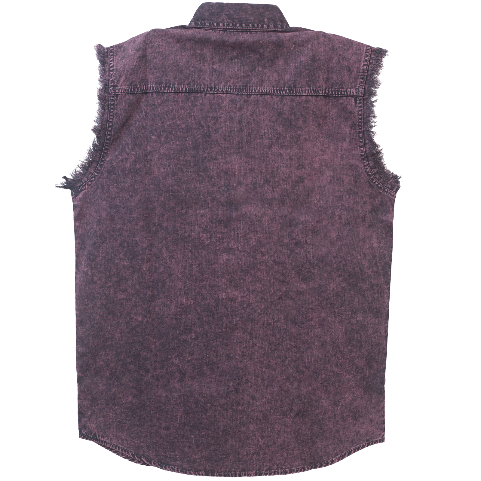 Mens Cutoffs Burgundy Introducing the ultimate Biker Cut-Off Sleeveless Shirt in Acid Wash thumbnail