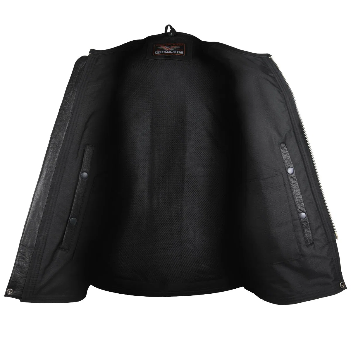 Men's Premium High Motorcycle Biker Concealed Carry Black thumbnail