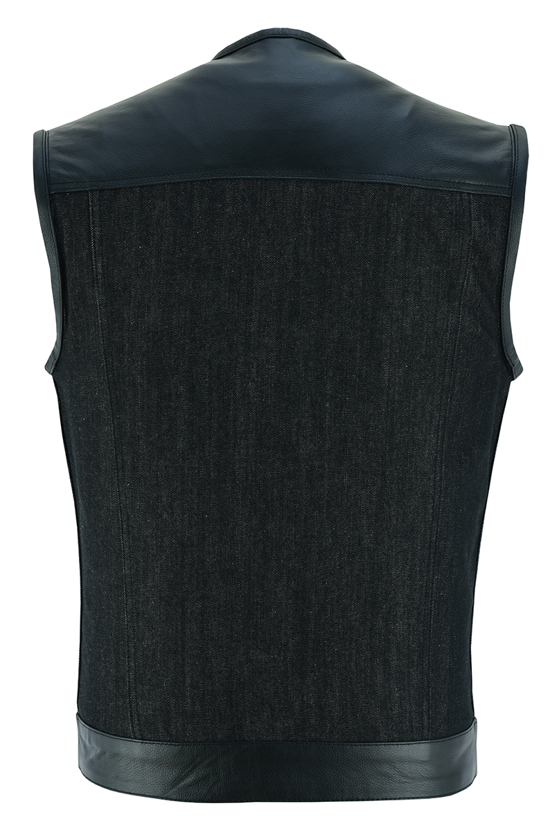 Men's Collarless Black Features: True to size Club style vest with one-inch preacher collar covered thumbnail