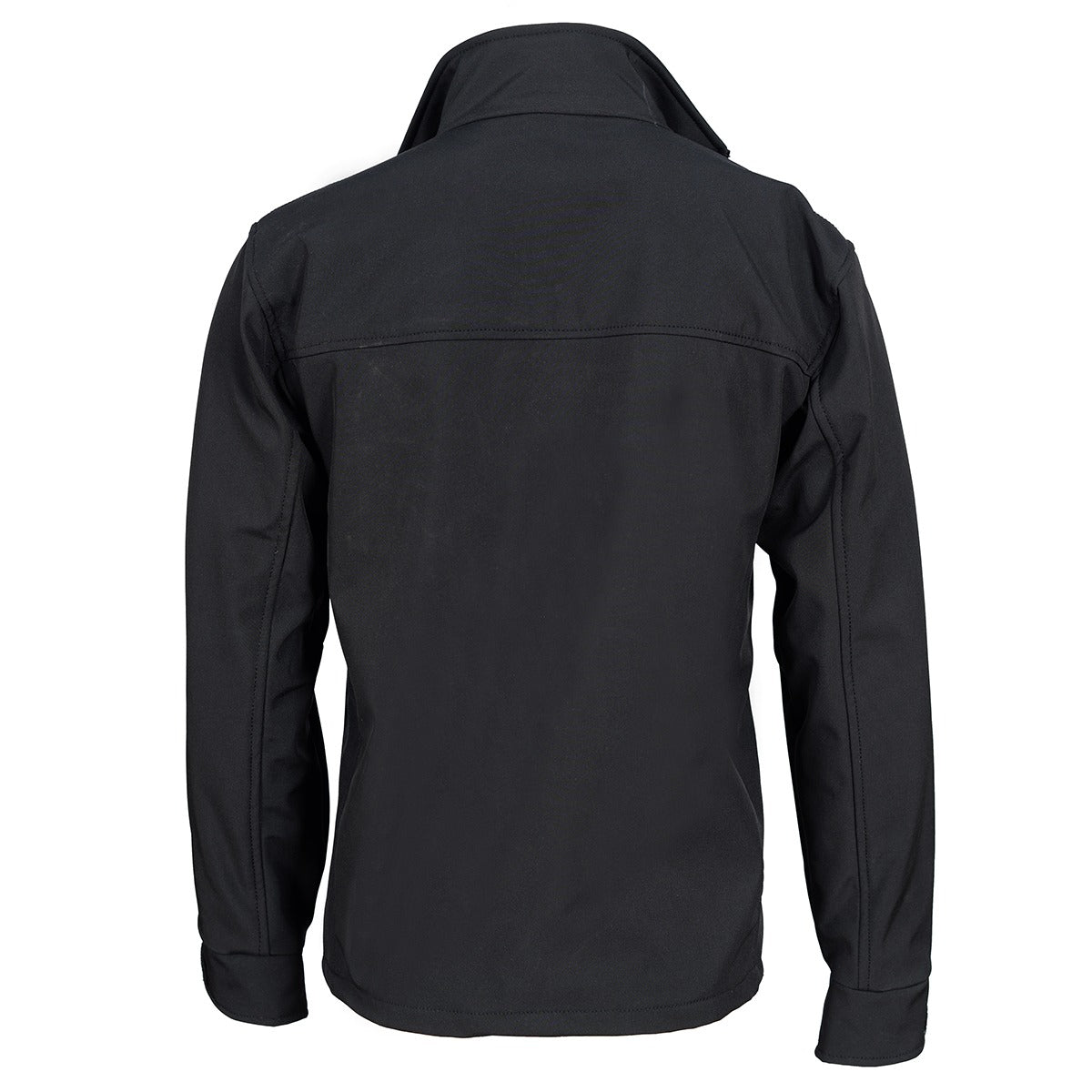 Black Waterproof Lightweight Zipper Front Soft Shell Jacket Made of Durable thumbnail