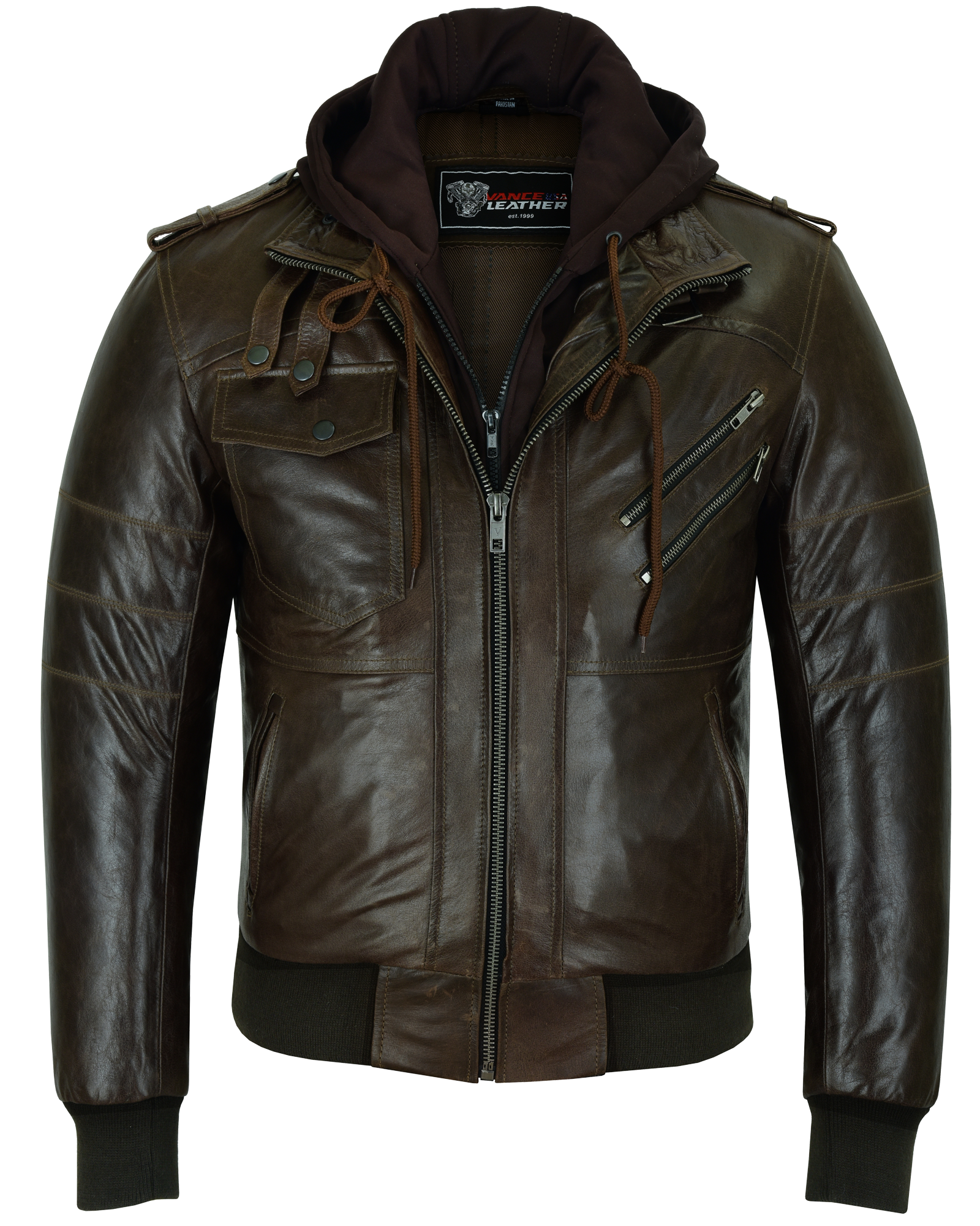 Vance Leathers' Mens Features : 100% Premium Cowhide LEATHER: is made of 100% Premium Cowhide thumbnail