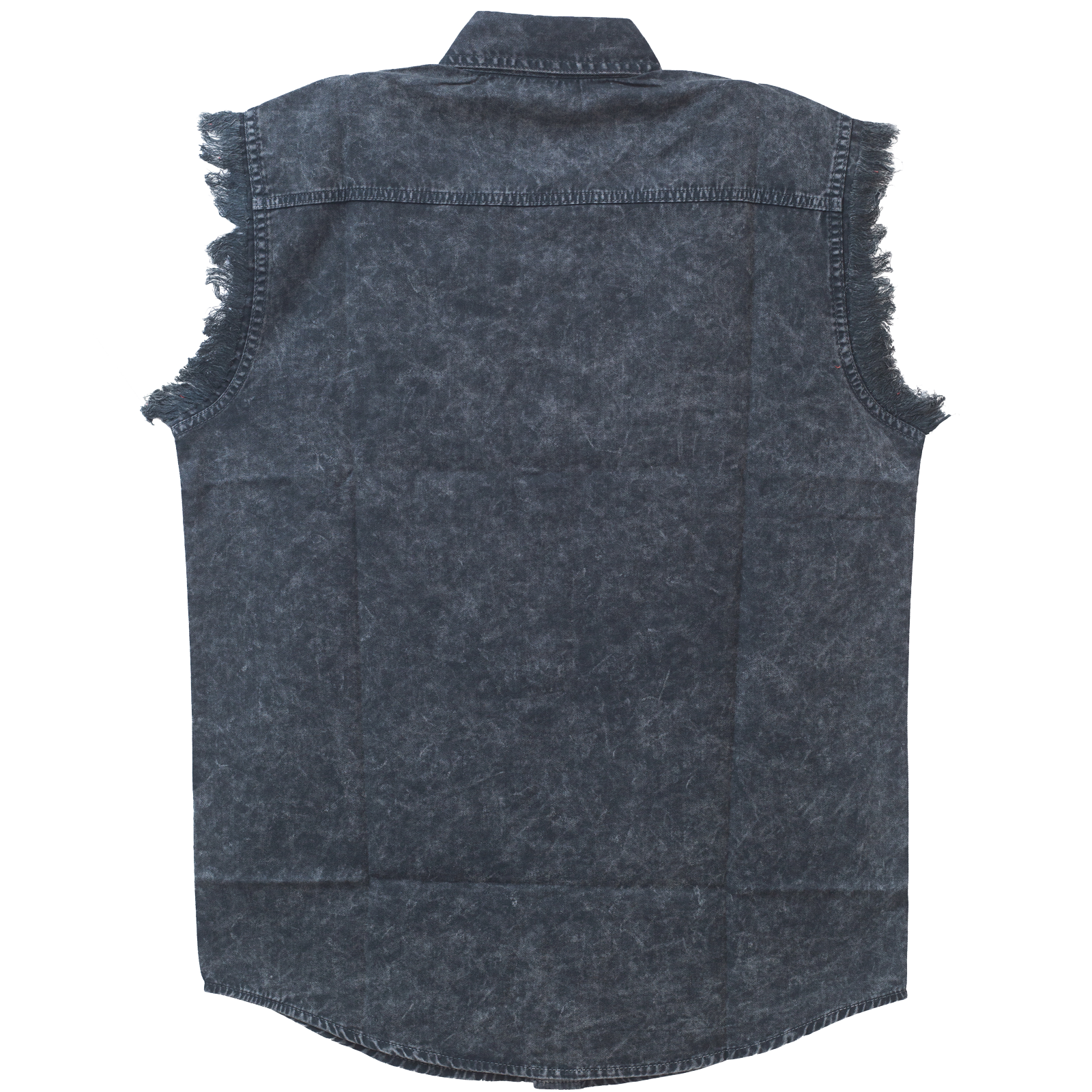 Mens Cutoffs Charcoal Introducing the ultimate Biker Cut-Off Sleeveless Shirt in Acid Wash thumbnail