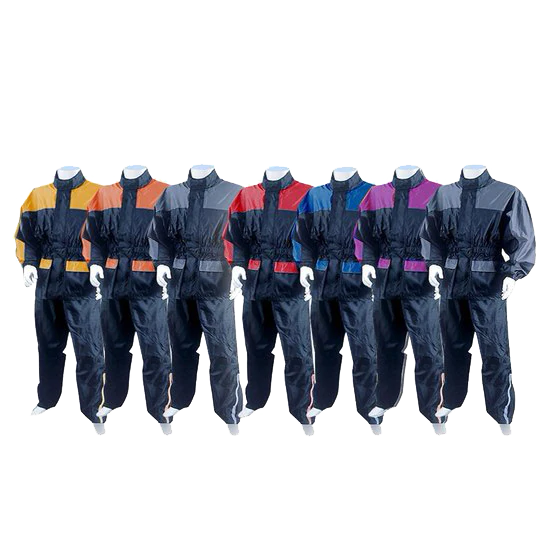 Two Piece Motorcycle Rain Suit Features Made of Quality thumbnail
