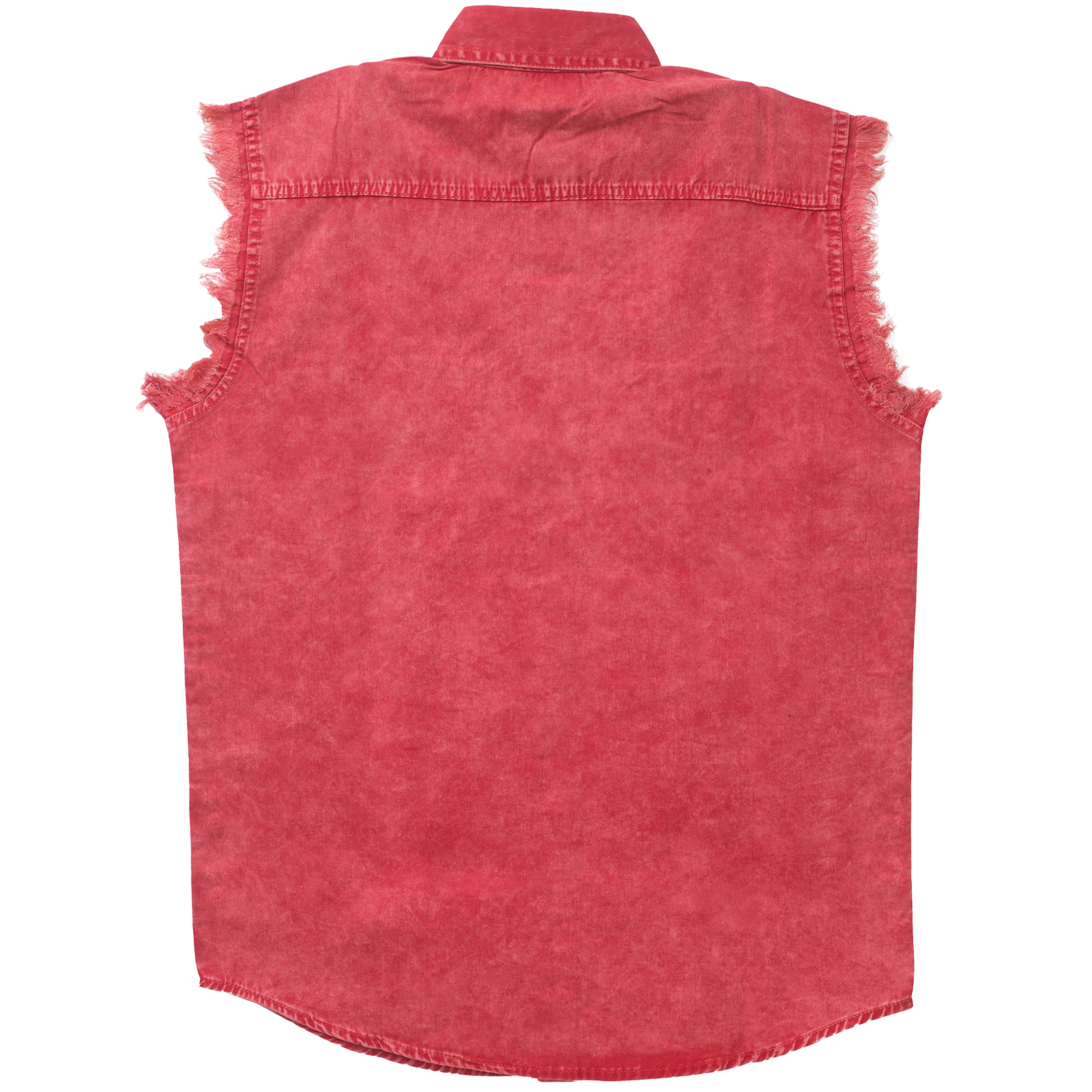 Mens Cutoffs Red Introducing the ultimate Biker Cut-Off Sleeveless Shirt in Acid Wash thumbnail