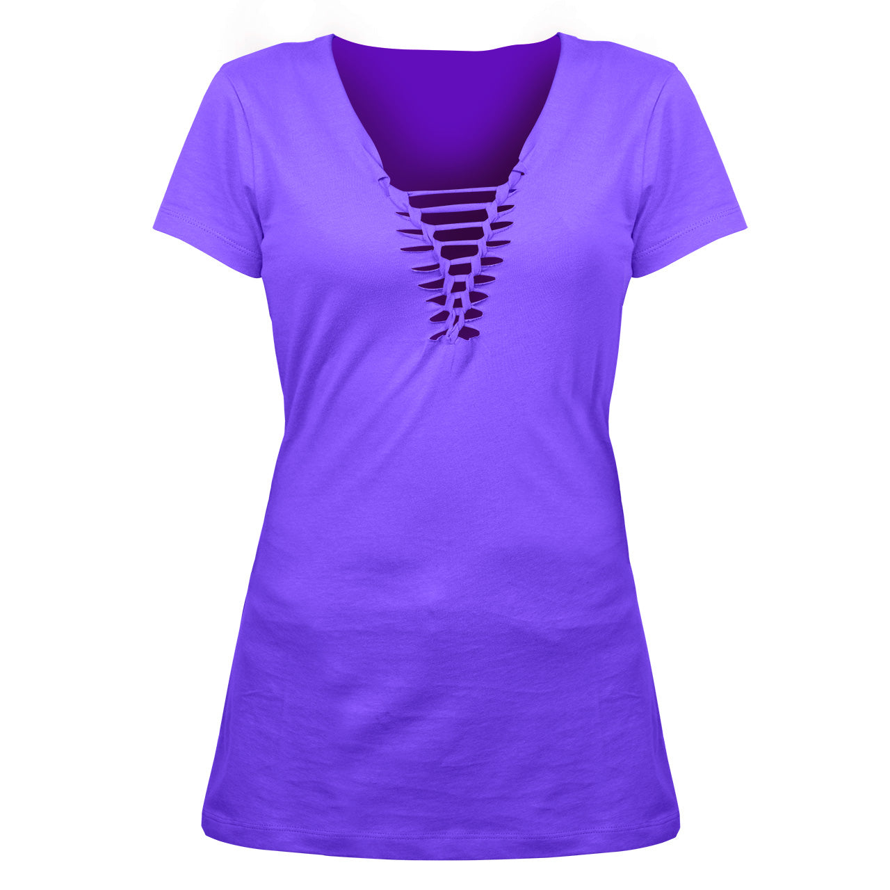 Ladies Half Sleeve 100% Cotton Larger Cuts 12 Pack has 2/S 4/M 4/L 2/XL 6 Pack contains 3/2XL thumbnail