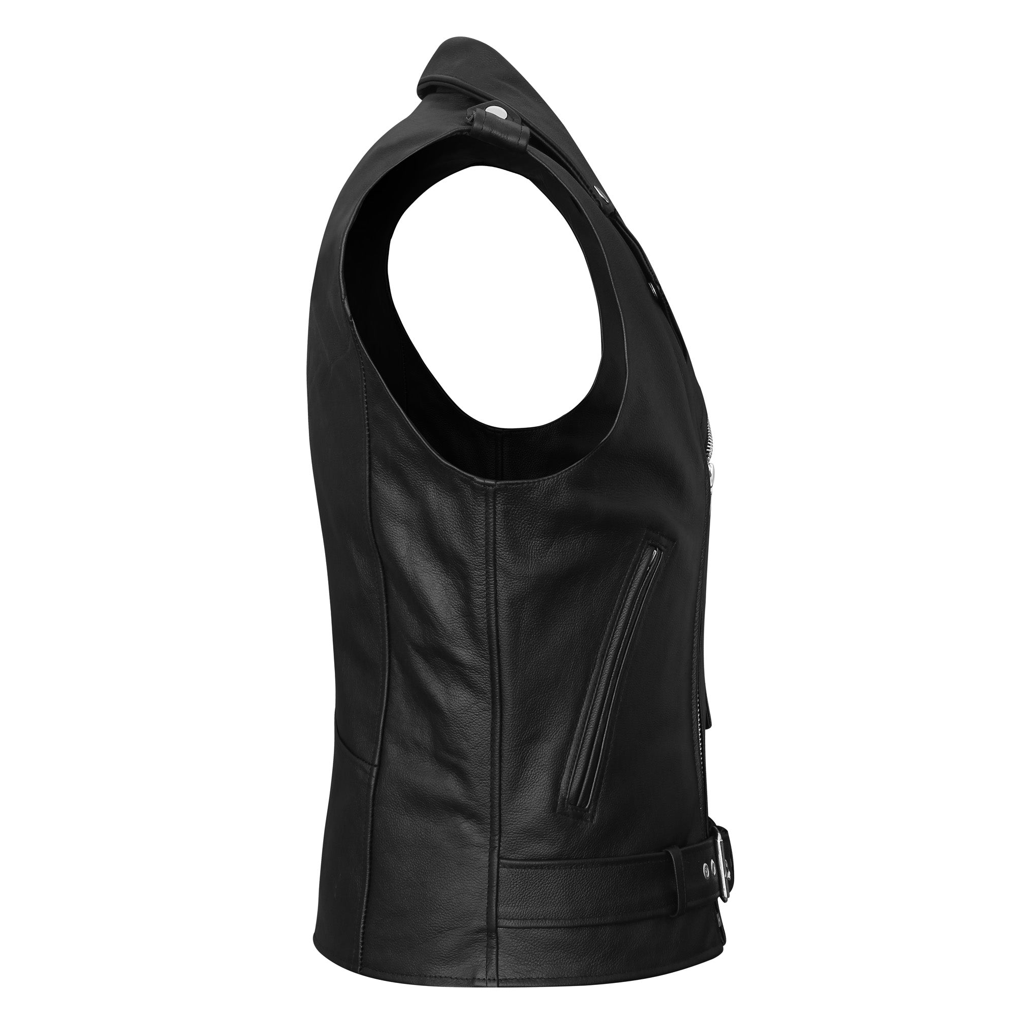 Men's Premium Naked This fine-lined classic style Motorcycle vest is made from heavy-duty thumbnail