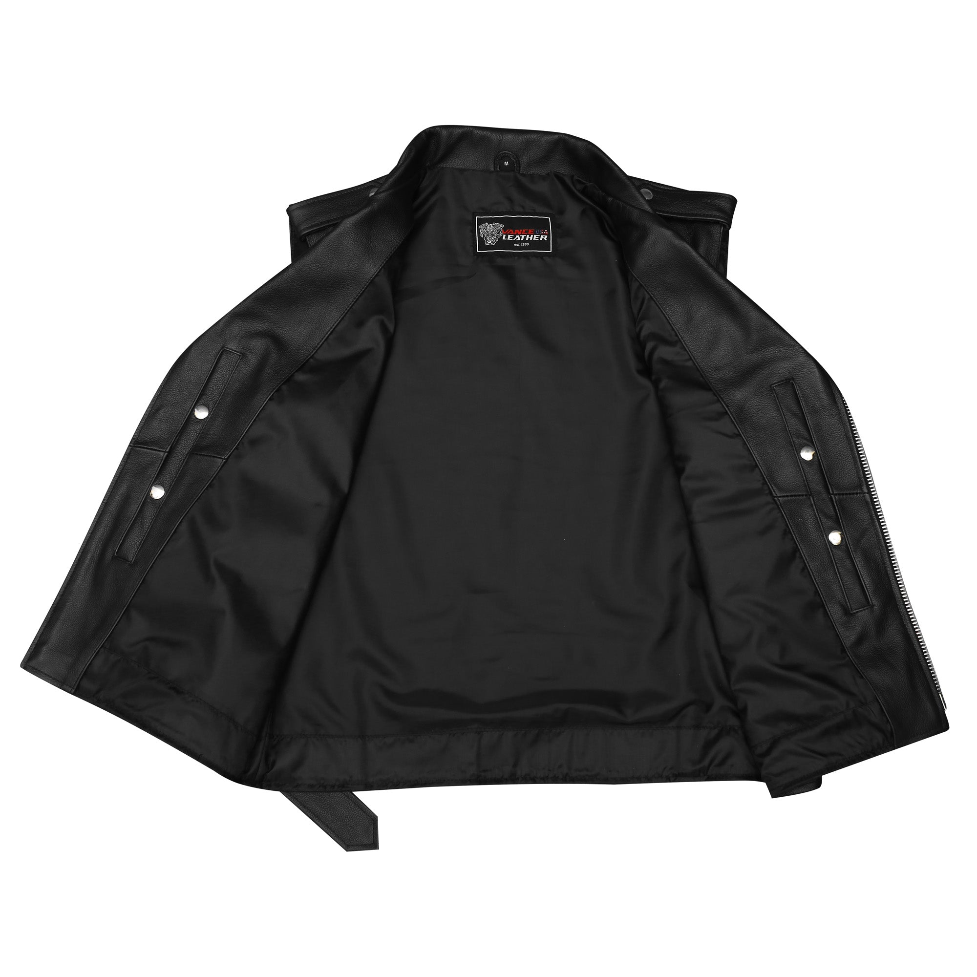 Men's Premium Naked This fine-lined classic style Motorcycle vest is made from heavy-duty thumbnail