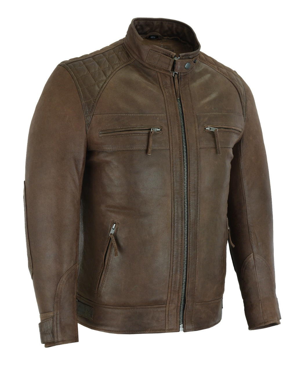 Vance Leathers' Men's Cafe Racer Refined Premium Jacket for Gentlemen thumbnail