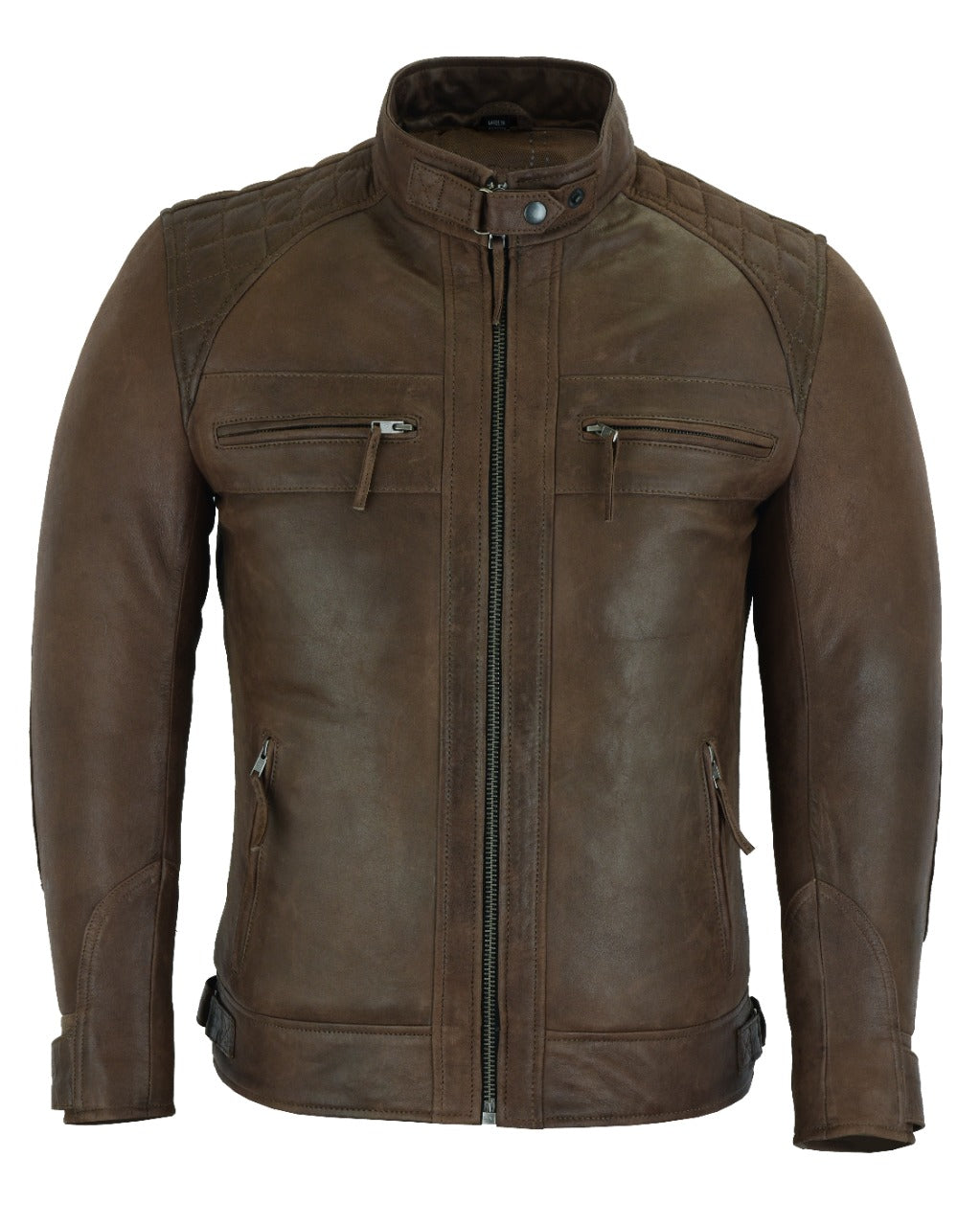 Vance Leathers' Men's Cafe Racer Refined Premium Jacket for Gentlemen thumbnail