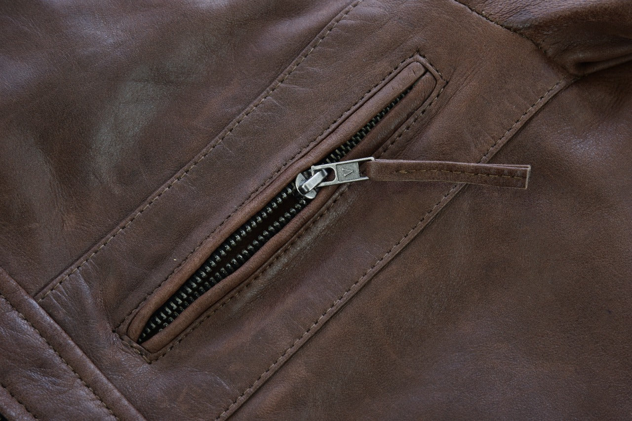 Vance Leathers' Men's Cafe Racer Refined Premium Jacket for Gentlemen thumbnail