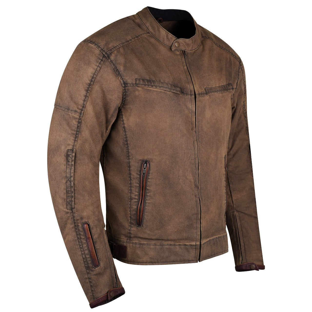 Rusty Men's Brown Introducing the Men\'s Wax Cotton Scooter Jacket. This jacket thumbnail