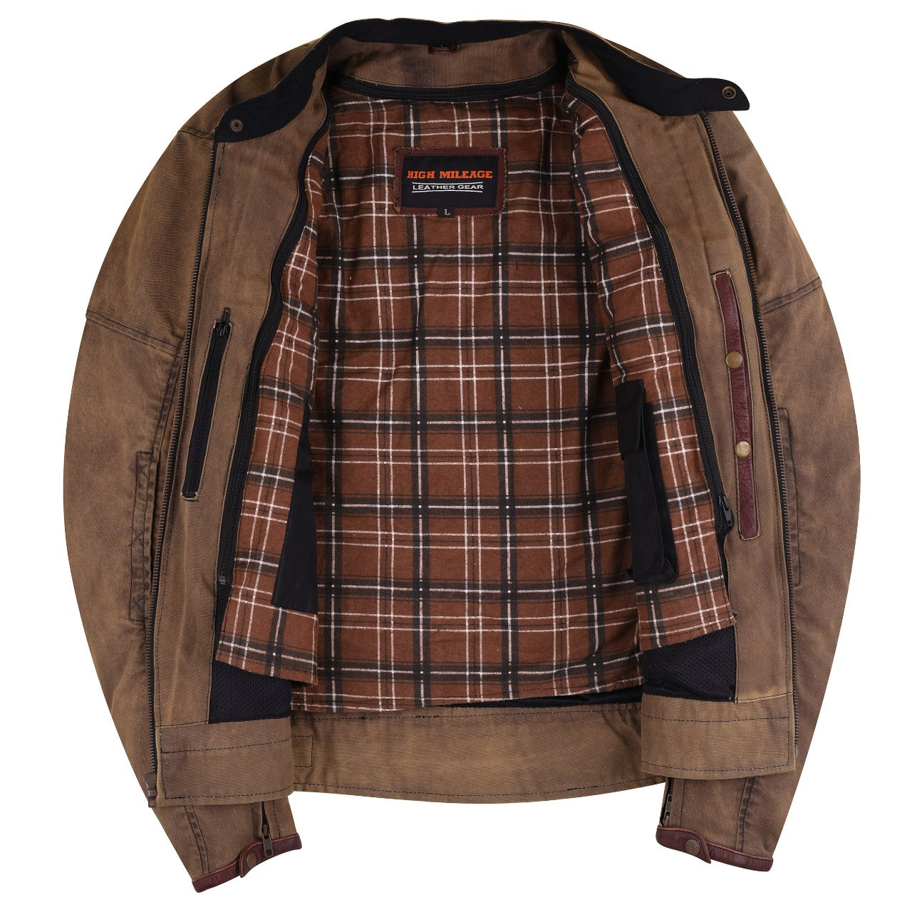 Rusty Men's Brown Introducing the Men\'s Wax Cotton Scooter Jacket. This jacket thumbnail