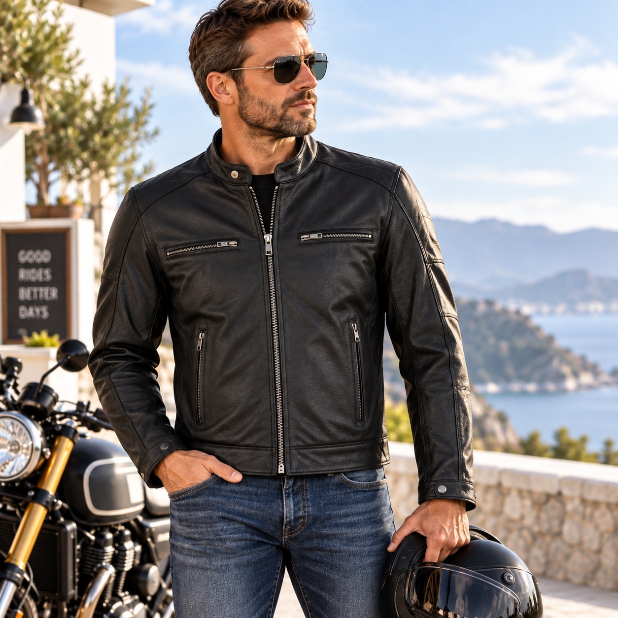 High Mileage Plain 100% Premium LEATHER: is made of 100% Leather to provide the best quality of thumbnail