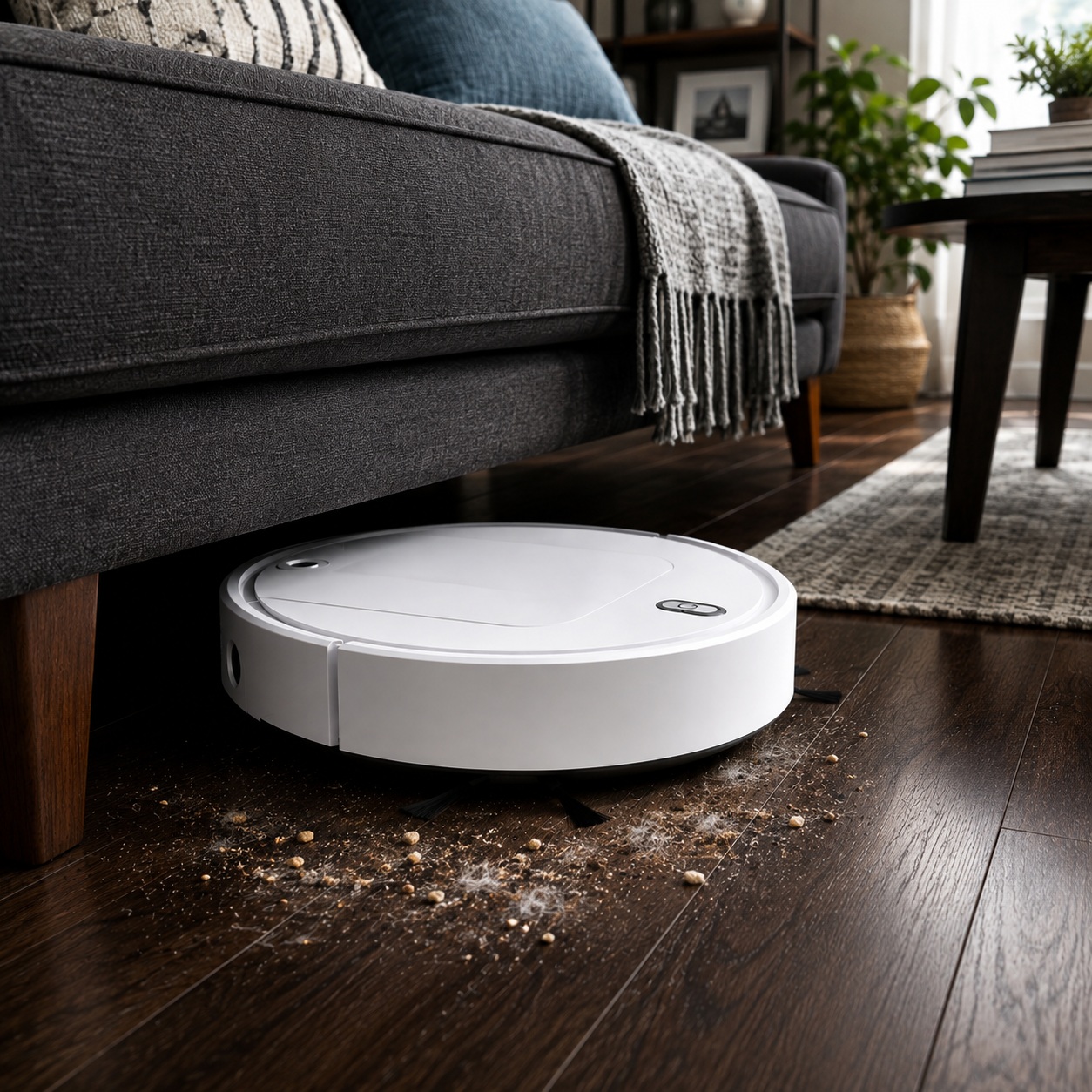 Robot Vacuum Cleaner Quiet Automatic Sweeper Low Profile Hardwood Floors thumbnail